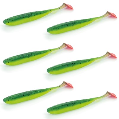 Molix RA Shad Gummifisch 11,45cm - UV Orange Tail