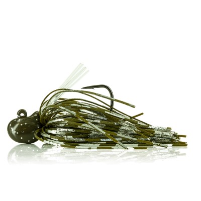 Molix Nano Jig Skirted Jig 9g - Green Pumpkin Flash