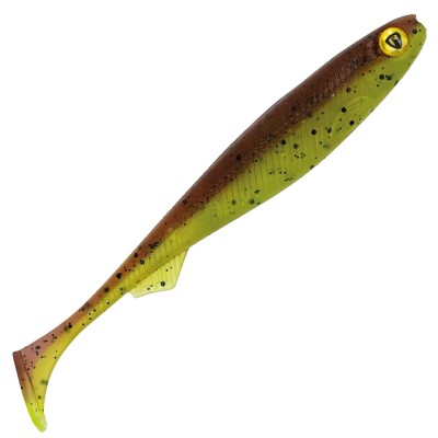 Fox Rage Slick Shad Ultra UV, 9cm - Green Pumpkin - 1Stück