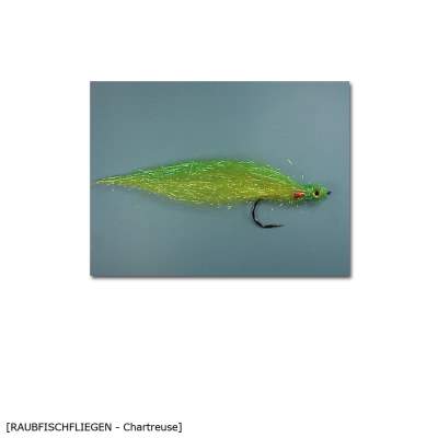 X-Version Fly Raubfisch Fliege CHARTREUSE 5/0 Gr.5/0 - 1Stück - 92