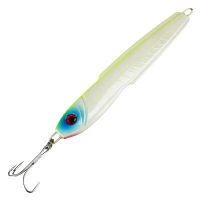 Angel Domäne 3D Fischform Pilker Farbe White chartreuse 240g White chartreuse - 240g - 1Stück