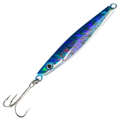 Angel Domäne 3D Fischform Pilker Farbe Blue Holo 80g Blue Holo - 80g - 1Stück