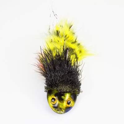 Angel Domäne Handmade Bullhead Jig schwarz/gelb,