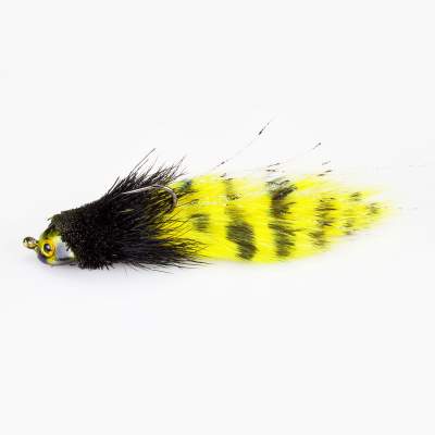 Angel Domäne Handmade Bullhead Jig schwarz/gelb,