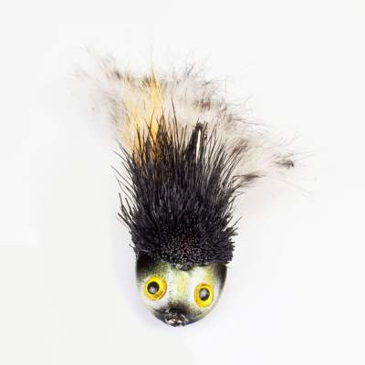 Angel Domäne Handmade Bullhead Jig schwarz/grau,