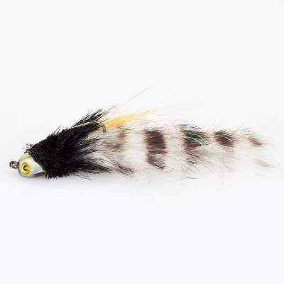 Angel Domäne Handmade Bullhead Jig schwarz/grau