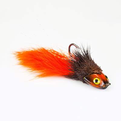 Angel Domäne Handmade Bullhead Jig braun/orange,