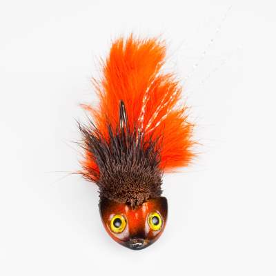 Angel Domäne Handmade Bullhead Jig braun/orange