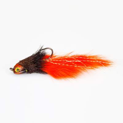 Angel Domäne Handmade Bullhead Jig braun/orange