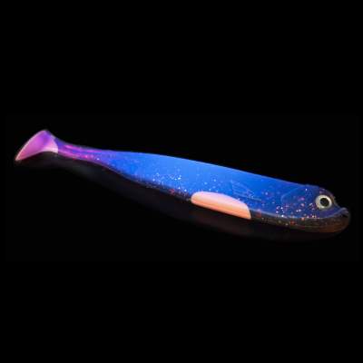 Roy Fishers Der Zander Gummifisch, 8cm - UV Motoroil - 6g - 6 Stück