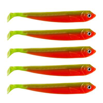Roy Fishers Der Zander Gummifisch 12cm, 5 Stück, Greeny Tomato