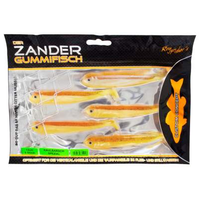 Roy Fishers Der Zander Gummifisch 12cm, 5 Stück, Kaulbarsch Spezial