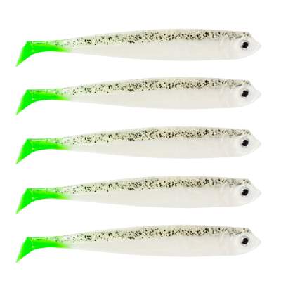 Roy Fishers Der Zander Gummifisch 12cm - Salt-n-Pepper Chartreuse - 10g - 5 Stück