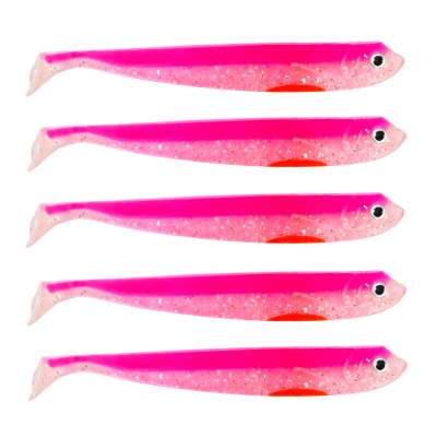 Roy Fishers Der Zander Gummifisch, 12cm - UV Pink - 10g - 5 Stück