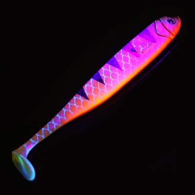 Roy Fishers Der Zander Gummifisch, 12cm - UV Barsch - 10g - 5 Stück