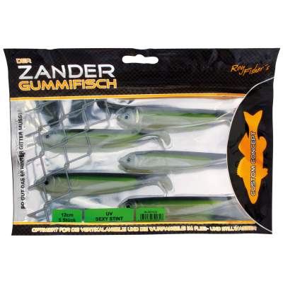 Roy Fishers Der Zander Gummifisch 12cm - UV Sexy Stint - 10g - 5 Stück