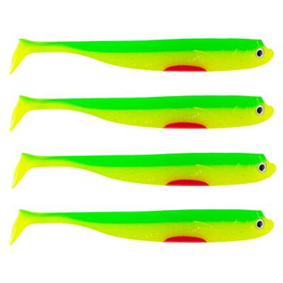 Roy Fishers Der Zander Gummifisch 15cm - UV Firetiger - 15g - 4 Stück