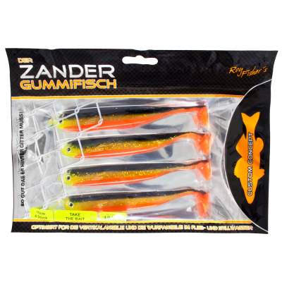 Roy Fishers Der Zander Gummifisch 15cm, 4 Stück, Take the Bait,