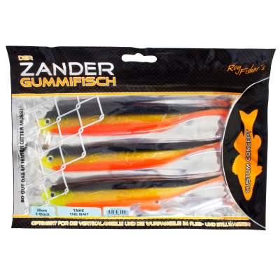 Roy Fishers Der Zander Gummifisch 20cm, 3 Stück, Take the Bait,