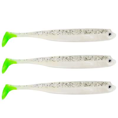 Roy Fishers Der Zander Gummifisch, 20cm - Salt-n-Pepper Chartreuse - 33g - 3 Stück