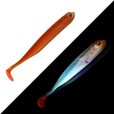 Roy Fishers Der Zander Gummifisch 8cm - UV Hot Kaulbarsch - 6g - 6 Stück