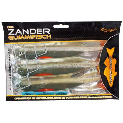 Roy Fishers Der Zander Gummifisch 20cm - UV Drugqueen - 33g - 3 Stück