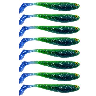 RD Rubber Duck Shad Gummifisch 6.5cm - Blue Lemon Ice - 1.6g - 8 Stück