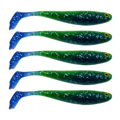 RD Rubber Duck Shad Gummifisch 9.5cm - Blue Lemon Ice - 6g - 5 Stück