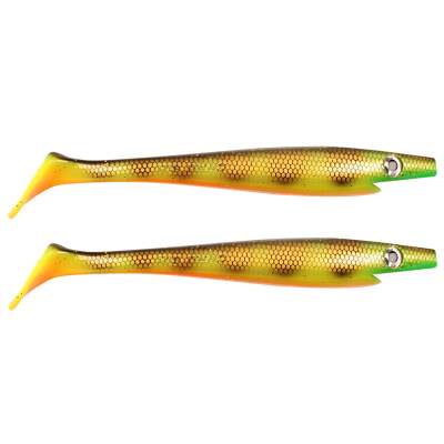 Strike Pro Pig Shad Junior, 20cm - Orange Belly Perch - 50g - 2 Stück