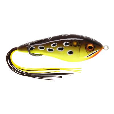 Westin Swim Hollowbody 9cm Oberflächenköder 17g - Brown/Chartreuse Frog