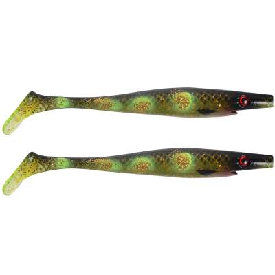 Strike Pro Pig Shad Tournament, 18cm - Hot Spotted Bullhead - 30g - 2 Stück