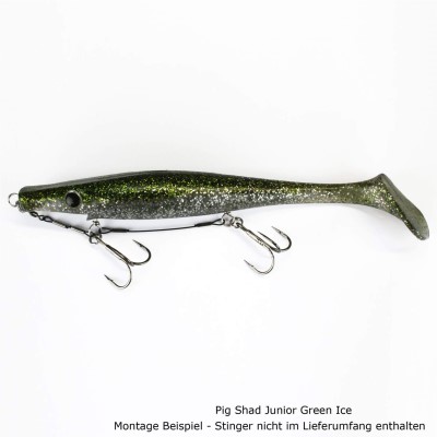 Strike Pro Pig® Shad Tournament - Gummifisch 18cm - Midnight Shiner - 30g - 2 Stück