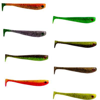 Gapshad Raubfischköder - Gummifisch 11,5cm - Brown -Glitter - 4Stück