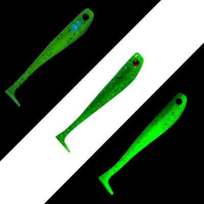 Gapshad Raubfischköder - Gummifisch 11,5cm - Green-Melon - 4Stück