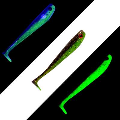 Gapshad Raubfischköder 11,5cm - Chartreuse-Motoroil - 4Stück