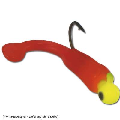 Roy Fishers Forellenspezial-Micro-Sbiro Larva 35 NR 3,5cm - neonrot - 20Stück