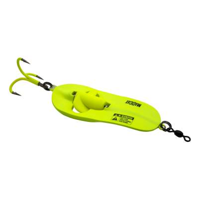 MADCAT A-Static Rattlin´ Spoon Blinker 110g - Fluo Yellow UV