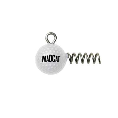 MADCAT Golf Ball Screw-In Jighead - 40g Jighead weiß - 2Stück