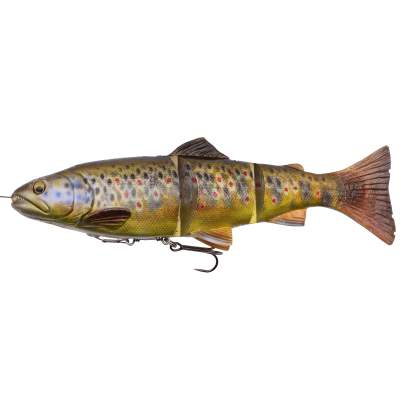 Savage Gear 4D Line Thru Trout Swimbait 15cm - 35g - Dark Brown Trout - 1Stück