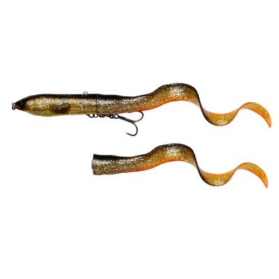 Savage Gear 3D Hard Eel 2 + 1 Swimbait 17cm - 50g - Black Gold - 2 + 1Stück