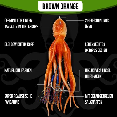 Catix Oktopus Teaser, 180g - Brown-Orange