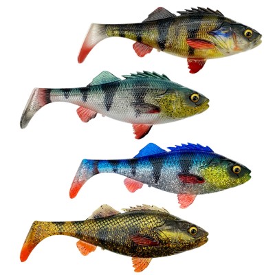 Savage Gear 4D Perch Shad - Gummifisch 1Stück - 12,5cm - Perch