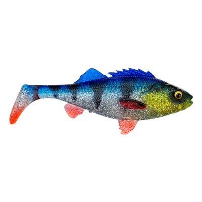 Savage Gear 4D Perch Shad, 1Stück - 17,5cm - Blue Silver