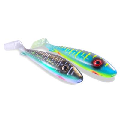 Svartzonker Sweden McRubber Junior Gummifische 17cm - Royal Pike & Electric Pike Flash UV - 45g - 2 Stück