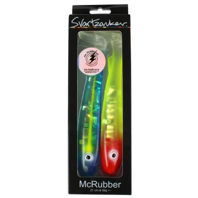 Svartzonker Sweden McRubber Gummifische Flash Series Blue Sardine & Clown - 85g - 2 Stück