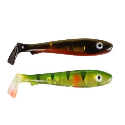 Svartzonker Sweden McRubber Junior Gummifische 17cm - Flash Series Shiner & Perch - 45g - 2 Stück