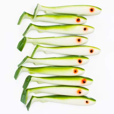 Svartzonker Sweden McRubber Bass 8cm 10er Pack C18 Olivewhite Olivewhite