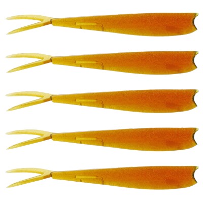 Westin TwinTeez No Action Shad 15cm - Motoroil Gold - 14g - 5 Stück