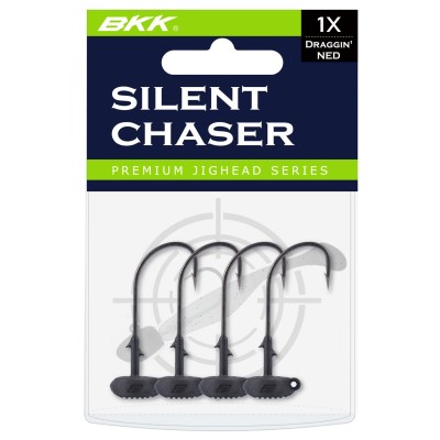 BKK Silent Chaser-Draggin' NED Ned Rig Haken 4Stück - Gr.1/0 - 1,77g