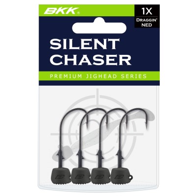 BKK Silent Chaser-Draggin' NED Ned Rig Haken 4Stück - Gr.1/0 - 7,09g